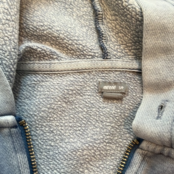 Aerie Light Blue Hoodie Zip Up Size Small - Picture 3 of 9